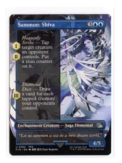 Summon: Shiva (Borderless) U 362 Regular Final Fantasy MTG NM - Image 1