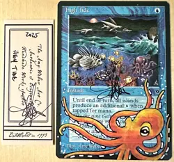 MTG High Tide Alter Altered Sketch Art Amy WEBER Magic - Image 1
