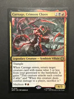 Carnage, Crimson Chaos #125 | Near Mint | Marvel's Spider-Man Magic MTG - Image 1