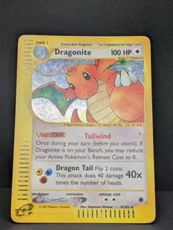 Dragonite 009/165 Expedition Base Set Holo Ultra Rare Pokemon TCG e-reader MP+ - Image 3