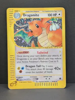 Dragonite 009/165 Expedition Base Set Holo Ultra Rare Pokemon TCG e-reader MP+ - Image 1