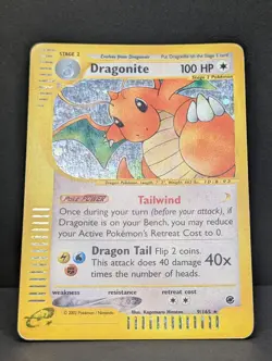 Dragonite 009/165 Expedition Base Set Holo Ultra Rare Pokemon TCG e-reader MP+ - Image 3