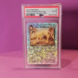 2002 POKEMON LEGENDARY COLLECTION #6 DARK PERSIAN-REVERSE FOIL PSA 4 - Image 1