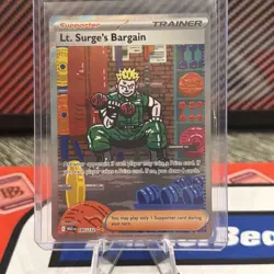 Pokemon Mega Evolution Lt. Surge's Bargain 185/132 Special Illustration Rare - Image 1