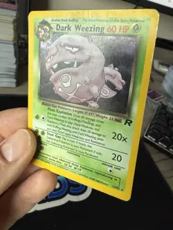 2000 Pokemon Team Rocket Dark Weezing Holo #14/82 - Image 2