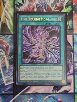 Time-Tearing Morganite MP24-EN088 | 1st Edition Mint Yugioh Prismatic Secret - Image 1