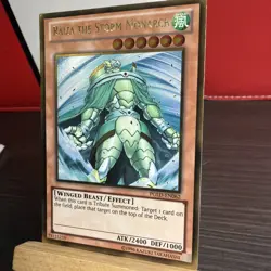 Raiza The Storm Monarch PGLD-EN062 Gold Rare Yugioh Card + BONUS HOLO - Image 2
