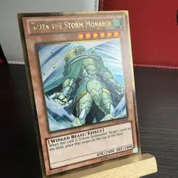 Raiza The Storm Monarch PGLD-EN062 Gold Rare Yugioh Card + BONUS HOLO - Image 3