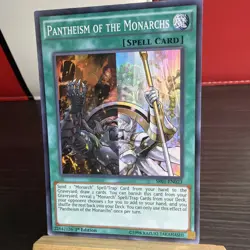 Yugioh! Pantheism of the Monarchs - SR01-EN023 - Super - NM - 1st Edition +BONUS - Image 1