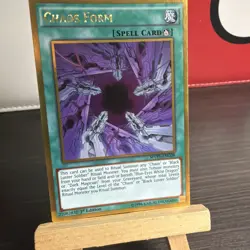 YUGIOH Chaos Form MVP1-ENG08 1st ED Gold Rare NM + BONUS HOLO - Image 2