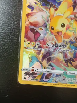 Pokemon TCG Crown Zenith Pikachu Holo Card 160/159 NM Secret Rare - Image 4
