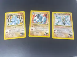 Giovanni’s Machop Machoke Machamp Holo 6/132 Gym Challenge Pokemon Card TCG - Image 1