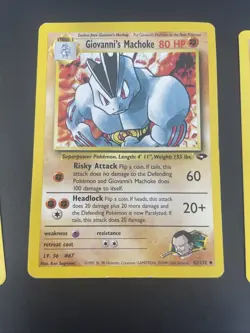 Giovanni’s Machop Machoke Machamp Holo 6/132 Gym Challenge Pokemon Card TCG - Image 3