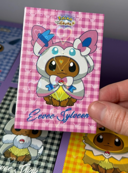 Eeveelution Ponchos - Pokemon Let's Go Eevee Card Database Flannel Hearts Holo - Image 3