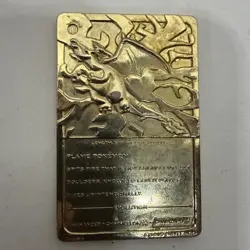 1999 Pokemon Burger King Charizard 23K Gold Plated Trading Card - Image 2