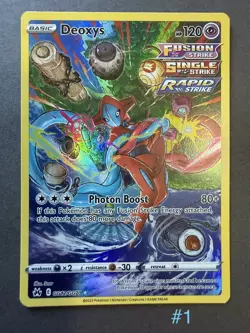 Pokemon Deoxys TCG Full Art Ultra Rare Holo Card GG12/GG70 Crown Zenith NM Cond - Image 1