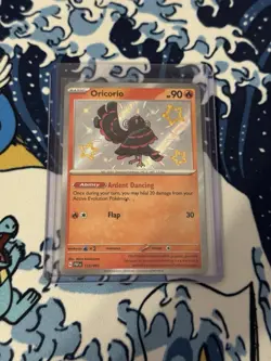 Oricorio Pokemon TCG Paldean Fates 2024 NM Shiny Holo Rare Card 113/091, NM - Image 1
