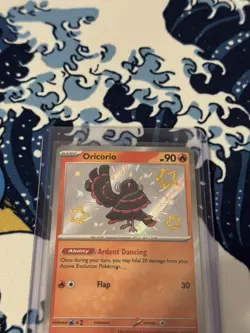 Oricorio Pokemon TCG Paldean Fates 2024 NM Shiny Holo Rare Card 113/091, NM - Image 2