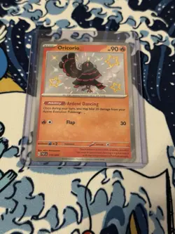 Oricorio Pokemon TCG Paldean Fates 2024 NM Shiny Holo Rare Card 113/091, NM - Image 3