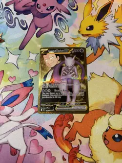 Pokemon Mewtwo EX Team Rockets Gold Rare Card 240/182 2025 TCG Destined Rivals - Image 1
