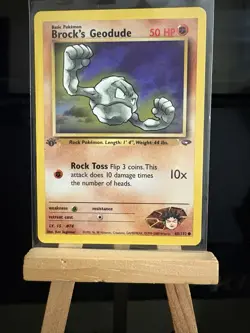 Brock's Geodude 68/132 Gym Challenge LP - Regular Common - Pokemon TCG Card - Image 1