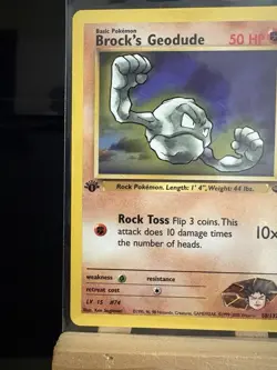 Brock's Geodude 68/132 Gym Challenge LP - Regular Common - Pokemon TCG Card - Image 2