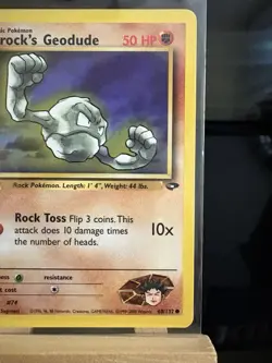 Brock's Geodude 68/132 Gym Challenge LP - Regular Common - Pokemon TCG Card - Image 3
