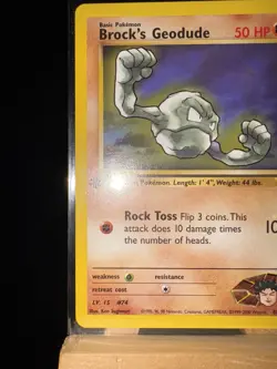 Brock's Geodude 68/132 Gym Challenge LP - Regular Common - Pokemon TCG Card - Image 5