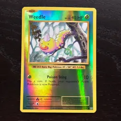 Weedle 5/108 Pokemon Evolutions XY Reverse Holo Common Card NM - Image 1