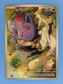 N's Zorua - 189 Pokemon TCG Promo SV: Scarlet & Violet Promo Cards Near Mint - Image 1