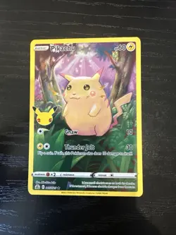 Pokemon TCG Celebrations Pikachu Holo Rare Card 005/025 NM/Mint Condition - Image 1