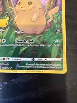 Pokemon TCG Celebrations Pikachu Holo Rare Card 005/025 NM/Mint Condition - Image 3