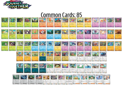 Pokemon Journey Together Complete Common, Uncommon & Rare 143 Card Set - Image 2