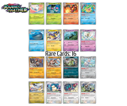 Pokemon Journey Together Complete Common, Uncommon & Rare 143 Card Set - Image 4