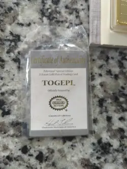 Pokemon Vintage 1999 23K Gold Plated Card Burger King Limited Edition Togepi - Image 4