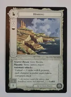 MIDDLE-EARTH CCG MECCG HIMRING THE WIZARDS LIMITED METW UNCOMMON SITE CARD - Image 1
