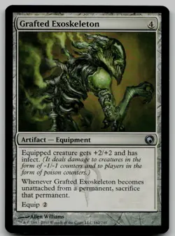 Grafted Exoskeleton U Scars of Mirrodin 162 NM - Image 1