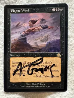 MTG - Plague Wind - Prophecy - LP - Artist Signed - Free Shipping! - Image 1