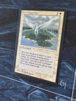 Beta Island Sanctuary MTG Beta Mark Poole Magic NM/LP White Rare - Image 2