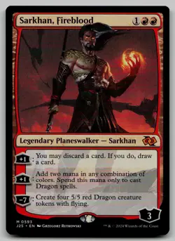 Sarkhan, Fireblood M Foundations Jumpstart 593 NM - Image 1