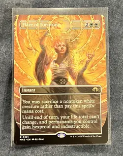 MTG Flare of Fortitude Borderless, Regular, #321, NM Modern Horizons 3 - Image 1