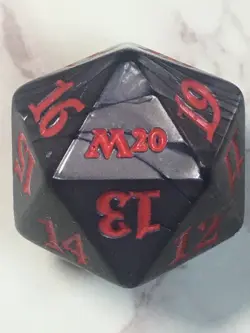 OVERSIZED MTG D20 Spindown Life Counter Dice - M20 CORE SET - Image 1