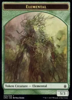 1 x Elemental Token - Commander Anthology - Heavy Play - MTG - Image 1