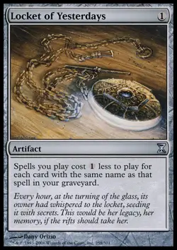 1 x Locket of Yesterdays - Time Spiral - Light Play - MTG - Image 1