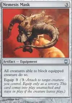 MTG Nemesis Mask, Darksteel, Heavily Played, English - Image 1