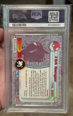 PSA 8 GENGAR #94 TOPPS 2000 POKEMON TV ANIMATION SERIES 2 - Image 2