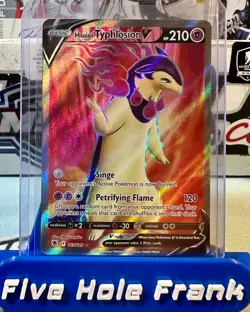 Pokemon Hisuian Typhlosion V (Full Art) 169/189 Swsh10: Astral Radiance NM-M - Image 1