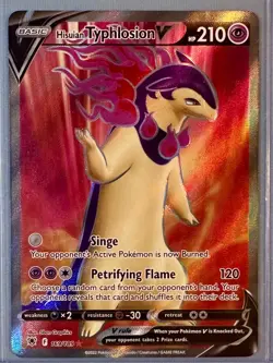 Pokemon Hisuian Typhlosion V (Full Art) 169/189 Swsh10: Astral Radiance NM-M - Image 2