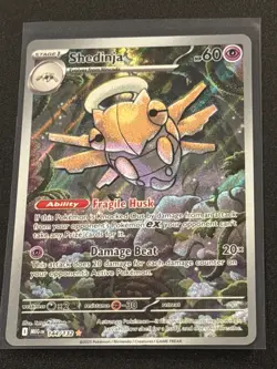 Pokemon Mega Evolutions Shedinja Illustration Rare Near Mint 144/132 - Image 1