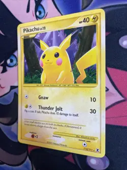 Pokemon TCG Pikachu 112/111 Rising Rivals Secret Rare Holo Lp+ - Image 3